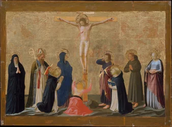The Crucifixion, c.1440 (tempera till duk på trä)